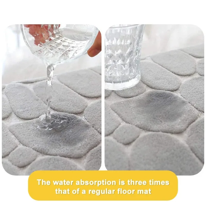 3 Piece Bathroom Mat Memory Foam Ultra Soft and Absorbent Leaf Bath Rugs Thick Washable For Bathroom Toilet Tub Mat Set - Image 5