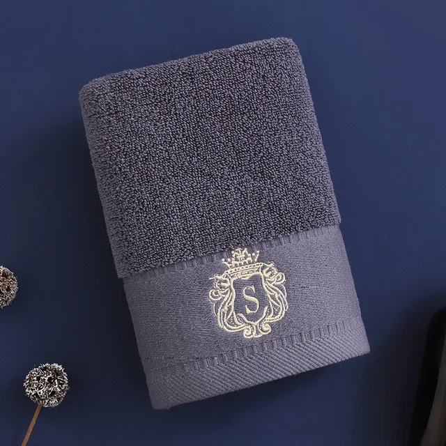1/5/10PCS Bathroom Cotton Towel 35x75cm 70x140cm Hand Face Bath Towel Soft Gift Absorbent Sport Absorbent Towel 수건 세트 Blue White - Image 9