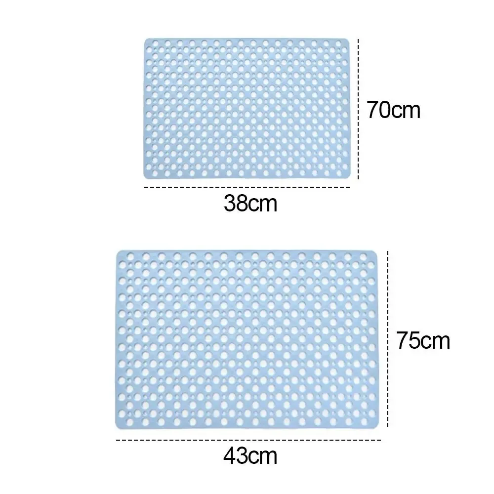 Slip Anti Mould Rubber Anti Slip Bath Mat with Drain Holes Machine Washable Antibacterial Resistant Shower Mat for Shower or Tub - Image 6