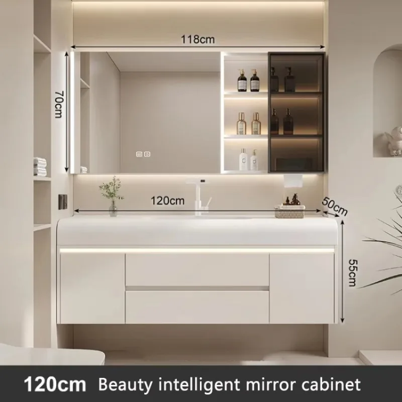 Closet Medicine Narrow Vanity Elegent High-quality Bathroom Cabinet Unique Nordic Storage Luxury Station Floor Towel Furniture - Image 27