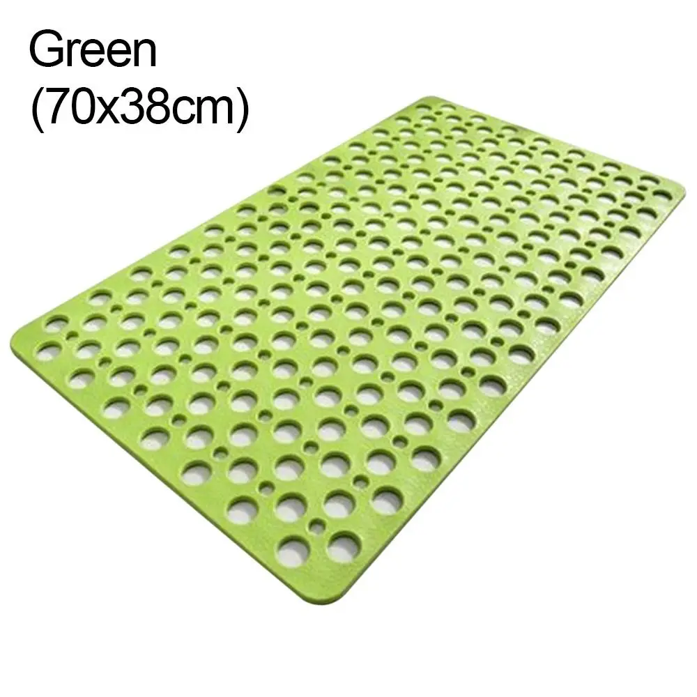 Slip Anti Mould Rubber Anti Slip Bath Mat with Drain Holes Machine Washable Antibacterial Resistant Shower Mat for Shower or Tub - Image 10