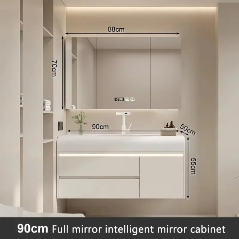 Closet Medicine Narrow Vanity Elegent High-quality Bathroom Cabinet Unique Nordic Storage Luxury Station Floor Towel Furniture - Image 20