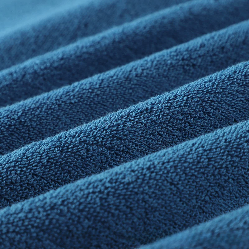 1/5/10PCS Bathroom Cotton Towel 35x75cm 70x140cm Hand Face Bath Towel Soft Gift Absorbent Sport Absorbent Towel 수건 세트 Blue White - Image 3