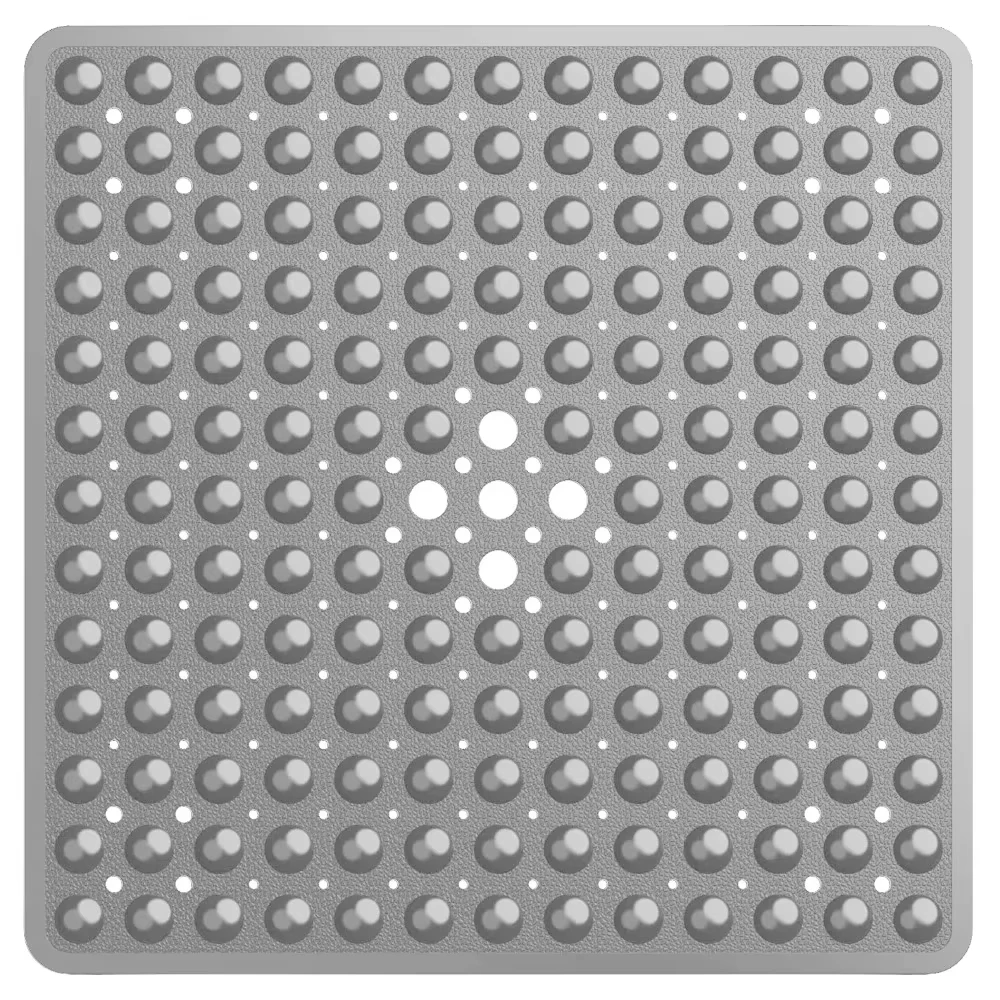 53x53cm Non-slip Shower Mat Suction Cup PVC Bath Mat Square Shower Floor Pad Non Slip Safety Mat for Bathtub Bathroom Carpet - Image 11