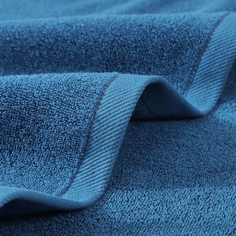 1/5/10PCS Bathroom Cotton Towel 35x75cm 70x140cm Hand Face Bath Towel Soft Gift Absorbent Sport Absorbent Towel 수건 세트 Blue White - Image 2