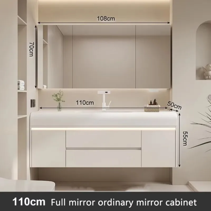 Closet Medicine Narrow Vanity Elegent High-quality Bathroom Cabinet Unique Nordic Storage Luxury Station Floor Towel Furniture - Image 16