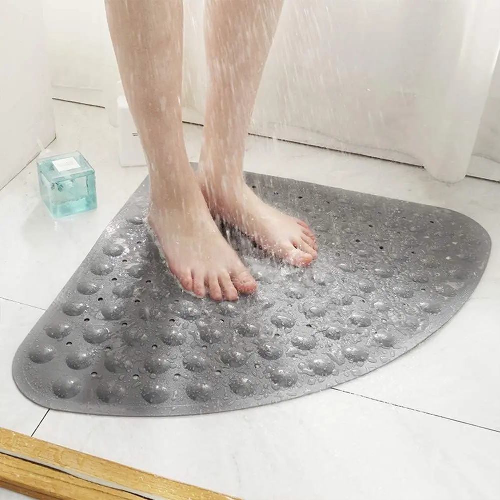 1pc Corner Shower Mat Non Slip - 53x 23cm Corner Shower Mats for Inside Shower, Non Slip Triangle Bath Mat for Bathroom - Image 7