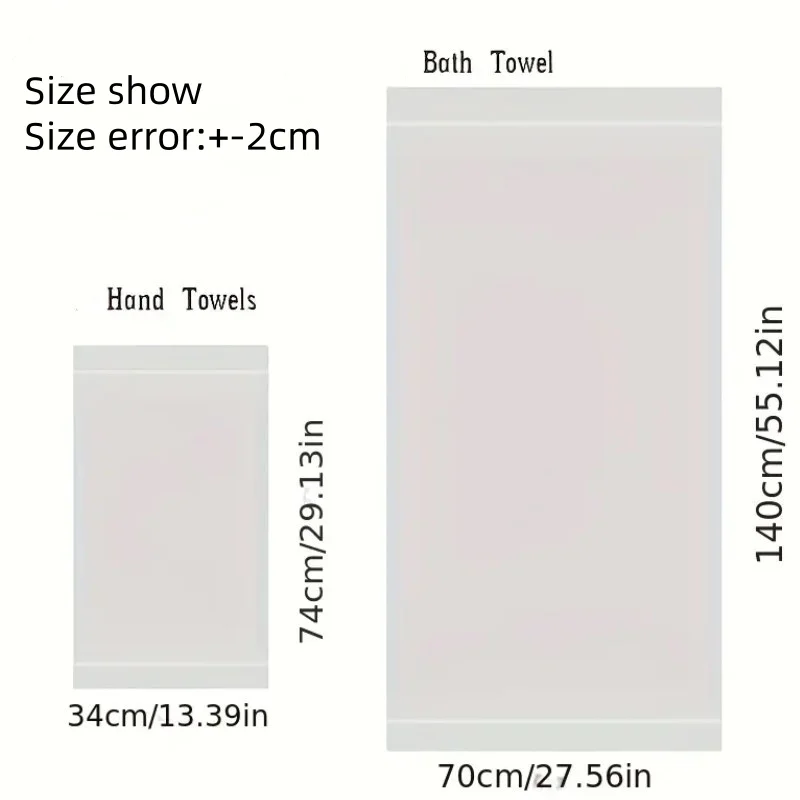 2pcs Set Black Bathroom Towel Sets 100% Cotton Embroidered Bathroom Towel Christmas Gift Sport Towel Sets Home Hotel Use 수건 세트 - Image 4