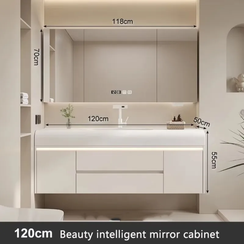 Closet Medicine Narrow Vanity Elegent High-quality Bathroom Cabinet Unique Nordic Storage Luxury Station Floor Towel Furniture - Image 21