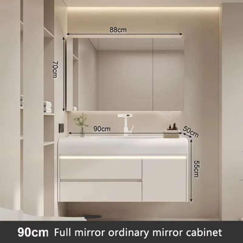 Closet Medicine Narrow Vanity Elegent High-quality Bathroom Cabinet Unique Nordic Storage Luxury Station Floor Towel Furniture - Image 14