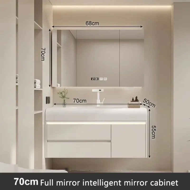 Closet Medicine Narrow Vanity Elegent High-quality Bathroom Cabinet Unique Nordic Storage Luxury Station Floor Towel Furniture - Image 18