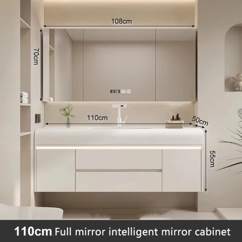 Closet Medicine Narrow Vanity Elegent High-quality Bathroom Cabinet Unique Nordic Storage Luxury Station Floor Towel Furniture - Image 22