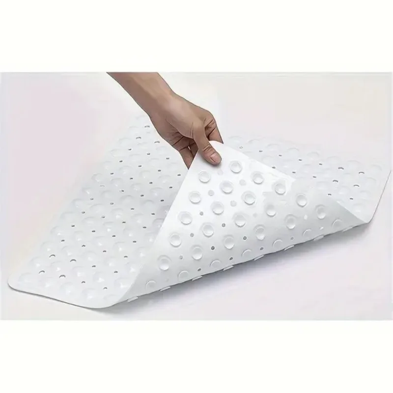 1pc 21x21inch Square Non-Slip Shower Mat – Anti-Slip Shower Mats– Secure Grip for Shower Stall Floors - Bathroom Mat Clear - Image 9