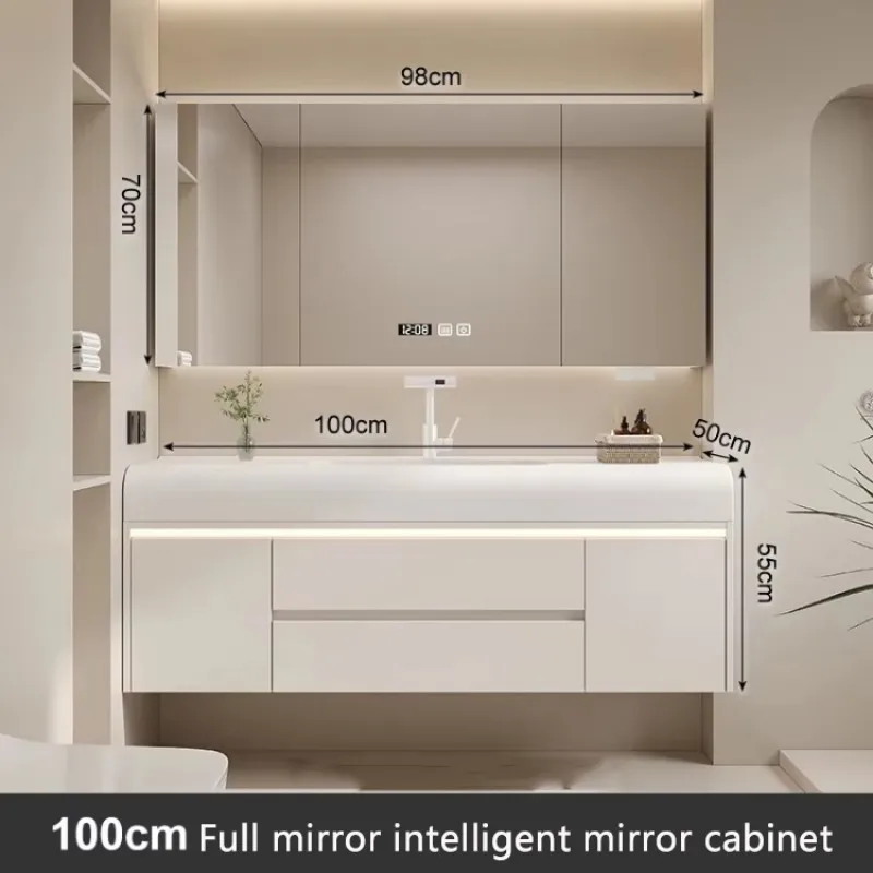 Closet Medicine Narrow Vanity Elegent High-quality Bathroom Cabinet Unique Nordic Storage Luxury Station Floor Towel Furniture - Image 19