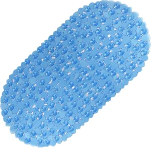 1pc Bathtub Mats with Suction Cups & Drain Holes, 36x69cm/27x14Inch, Pebble Massage Bath Mat for Tub, Machine Washable Safe Mats