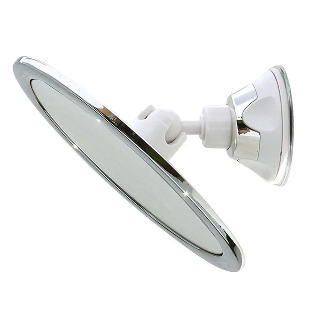 Fogless Makeup Mirror With Holder Suction Cup 360 Rotation Shower Shave Round Mirrors Bathroom Mirrors Washroom Fog Free New - Image 5