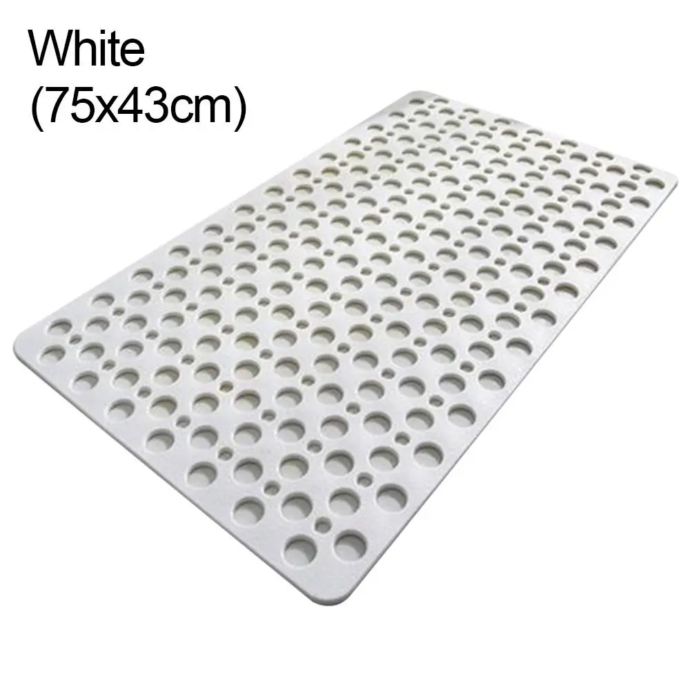 Slip Anti Mould Rubber Anti Slip Bath Mat with Drain Holes Machine Washable Antibacterial Resistant Shower Mat for Shower or Tub - Image 7