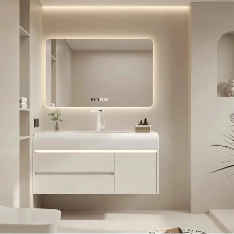 Closet Medicine Narrow Vanity Elegent High-quality Bathroom Cabinet Unique Nordic Storage Luxury Station Floor Towel Furniture