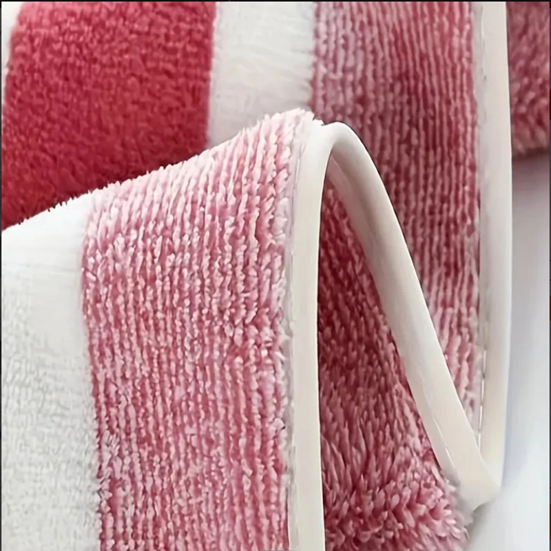 4pcs Striped Bath Towel Set Absorbent & Quick-drying Showering Towels Super Soft & Skin-friendly Bathing Towel For Home Bathroom - Image 4