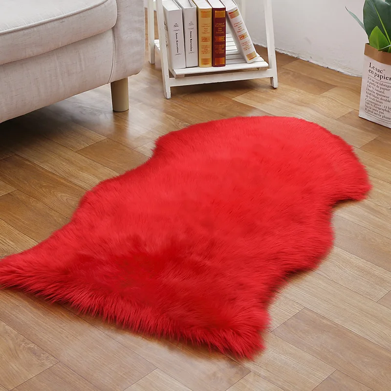 Washable Long Hair Luxury Carpet Modern Home Decoration Living Room Bedroom Bedside Soft Faux Fur Mat Fluffy White Furry Carpets - Image 20
