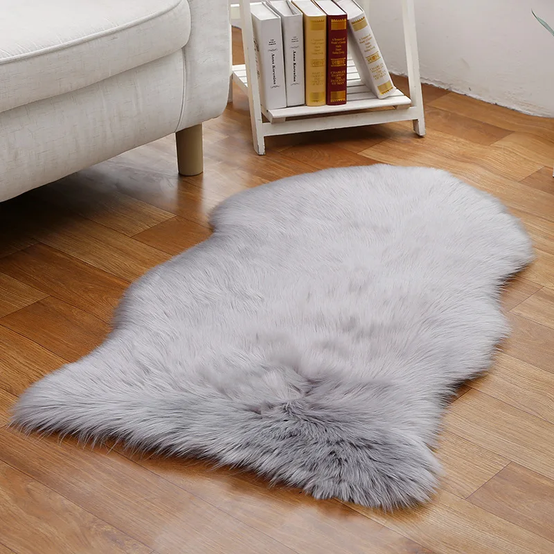 Washable Long Hair Luxury Carpet Modern Home Decoration Living Room Bedroom Bedside Soft Faux Fur Mat Fluffy White Furry Carpets - Image 18