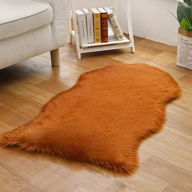 Washable Long Hair Luxury Carpet Modern Home Decoration Living Room Bedroom Bedside Soft Faux Fur Mat Fluffy White Furry Carpets - Image 13