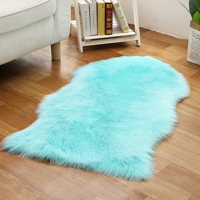 Washable Long Hair Luxury Carpet Modern Home Decoration Living Room Bedroom Bedside Soft Faux Fur Mat Fluffy White Furry Carpets - Image 15