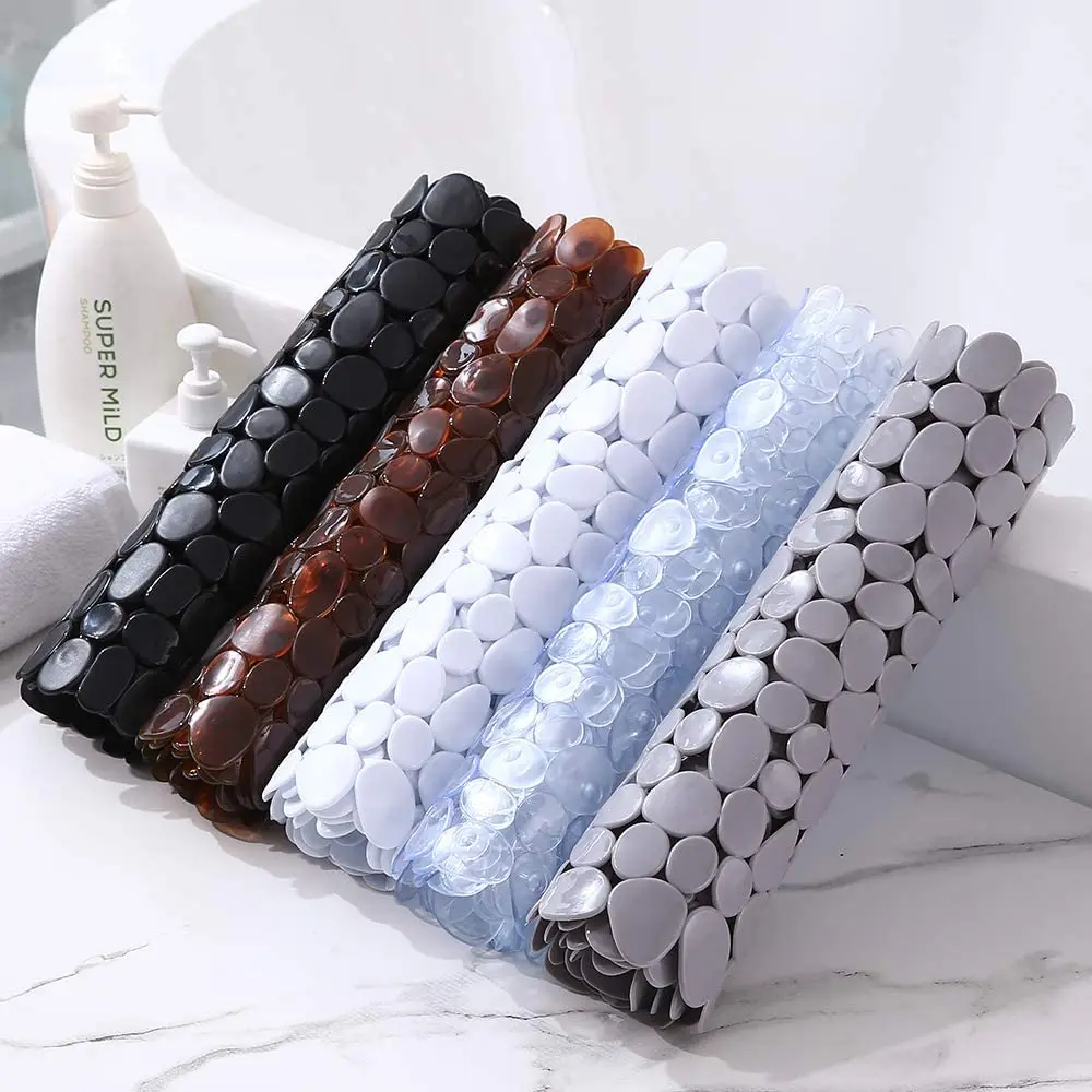 Non-Slip PVC Bathroom Mat with Suction Cups for Safety Waterproof Slip-Resistant Bathroom Floor Shower Mats Bathtub Beside Mat - Image 6