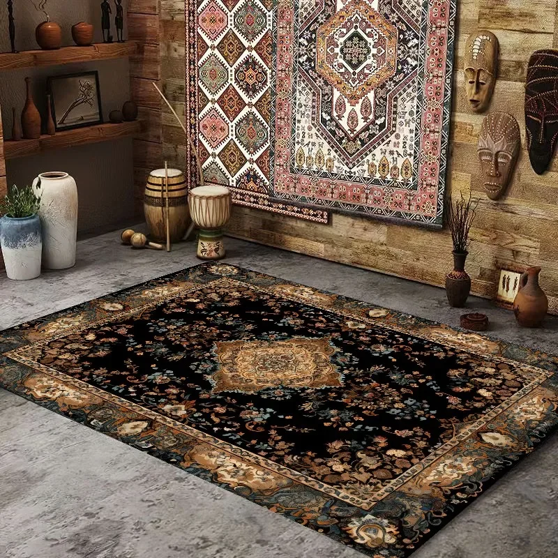Persian American Retro Carpet Large Area Living Room Decoration Home Ethnic Style Bedroom Rug Cloakroom Lounge Soft Mat Washable - Image 14