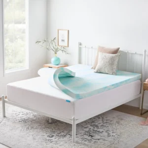 3 Inch Gel Swirl Memory Foam Mattress Topper – Cooling Gel Infused – Pressure Relieving Bed Topper - Mattress Pad - Full Size