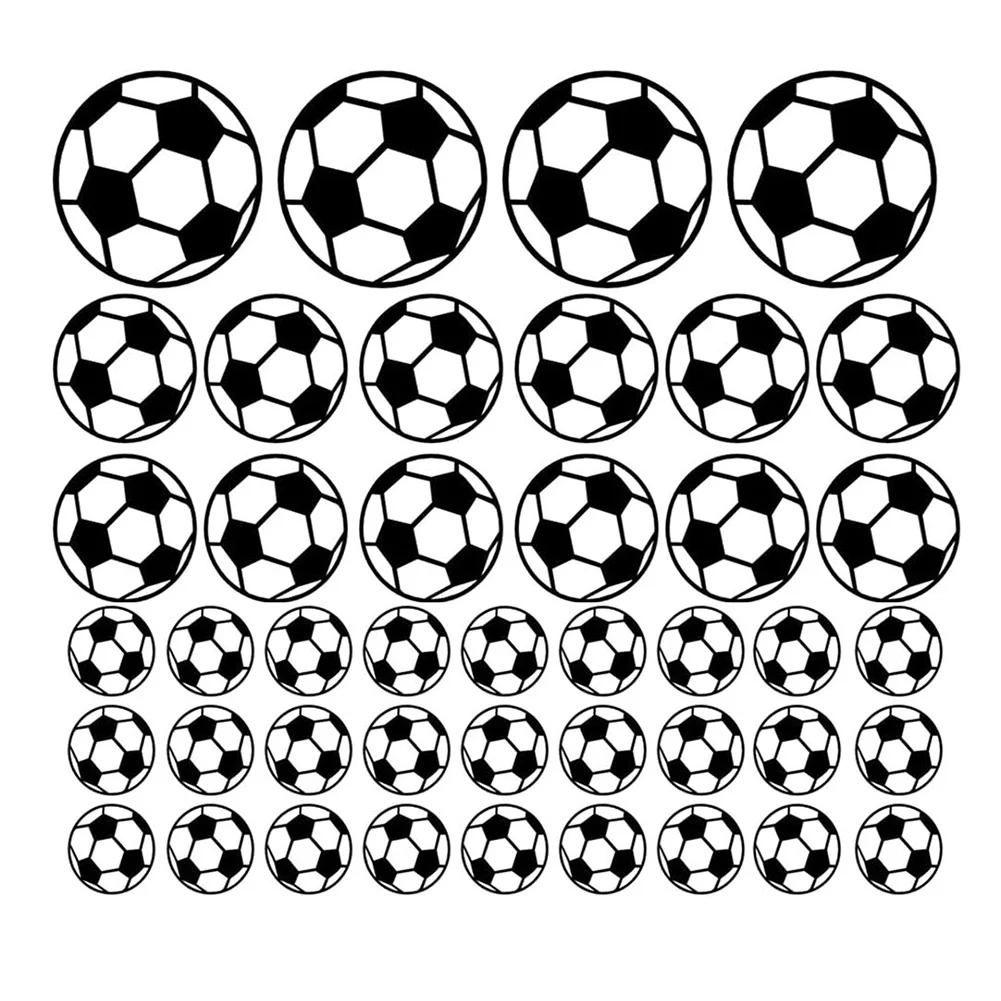 43Pcs/set Personalized Football Soccer Ball Wall Sticker Sports Boys Bedroom Art Vinyl Wall Sticker For Kids Rooms Nursery Decor - Image 7