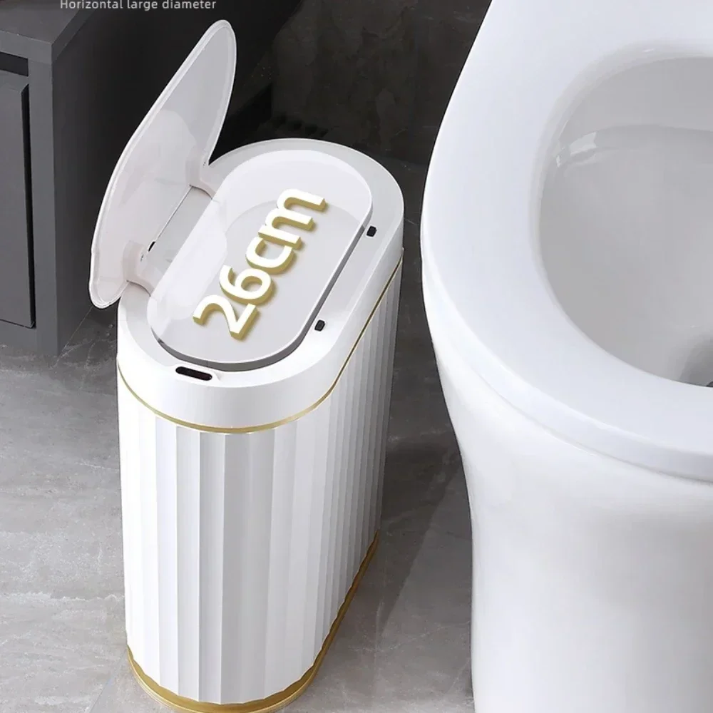7L Trash Bin Can Narrow Smart Sensor Kitchen Food Waste Recycle Toilet Wastebasket Garbage Storage Bucket Bathroom Accessories - Image 5