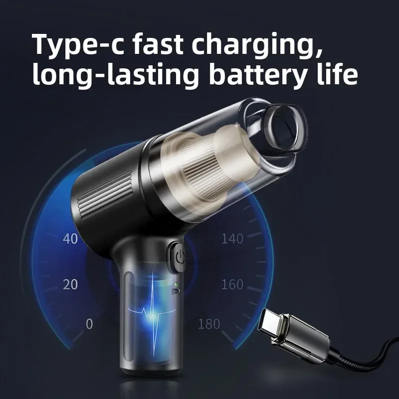 Car Vacuum Cleaner Multifunctional Mini Wireless Portable High-power Suction and Blowing Integrated Cleaning Appliance - Image 3