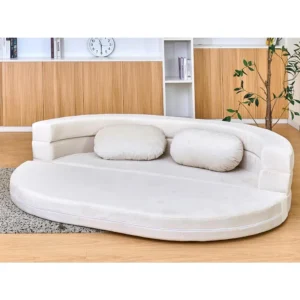 3in1 Folding Sofa Bed with Memory Foam Pillow and Bean Bag Chair Design Spacious Convertible Couch for Adults Ideal for Playtim