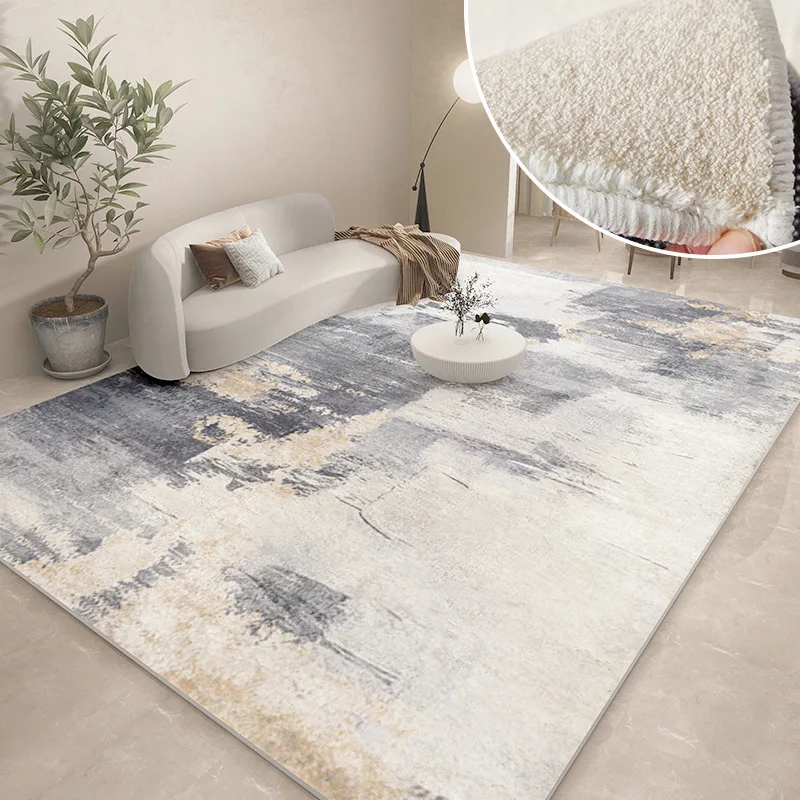 Modern Carpets for Living Room Abstract Large Area Plush Rugs Bedroom Decor Bedside Carpet Grey Thickened Floor Mat Lounge Rug - Image 5