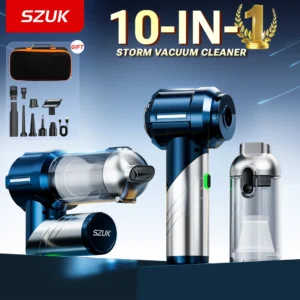 C013 NEW Foldable Car Vacuum Cleaner SZUK Powerful Mini Vacuum Cleaner 3Gears Portable Handheld Wireless Vacuum Cleaner for Car