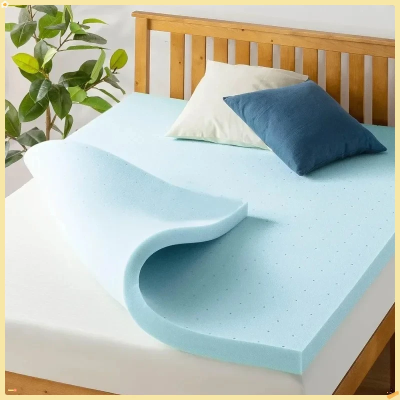 3 Inch Ventilated Memory Foam Mattress Topper, Cooling Gel Infusion, Dorm Essentials, Queen - Image 2