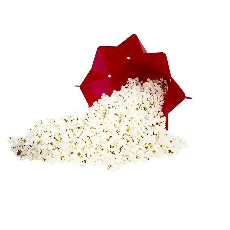 Foldable Silicone Silicone Popcorn Bowls High Quality Kitchen Easy Tools DIY Popcorn Bucket Bowl Maker Popcorn Microwaveable - Image 3