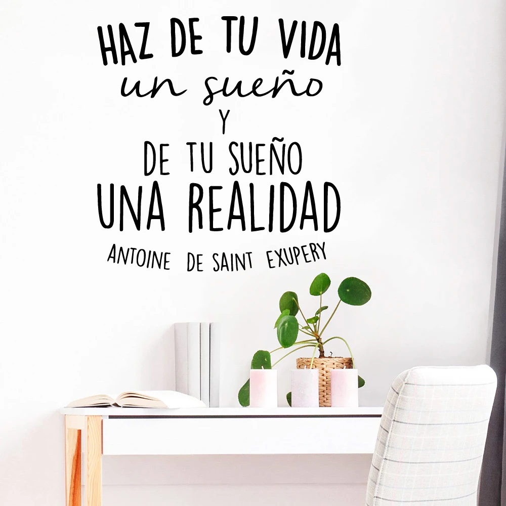 1 pc NEW nice Spanish quotes Nursery Wall Stickers Vinyl Art Decals For Kids Rooms bedroom Decoration Wall Decoration Murals - Image 2