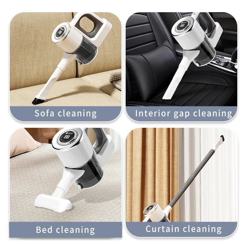 Multifunction Wireless Handheld Vacuum Cordless Handheld Vacuum Chargeable Auto Vacuum for Home & Car & Pet Mini Vacuum Cleaner - Image 2