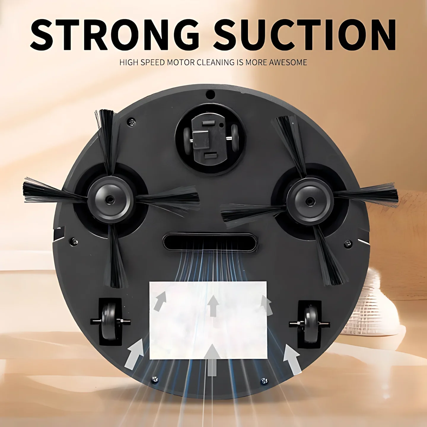4000Pa Robot Vacuum Cleaner 3-in-1 Sweeping Mopping Robot Strong Suction Quiet Auto Cleaner for Home Dust Pet Hair Floors & Rugs - Image 4