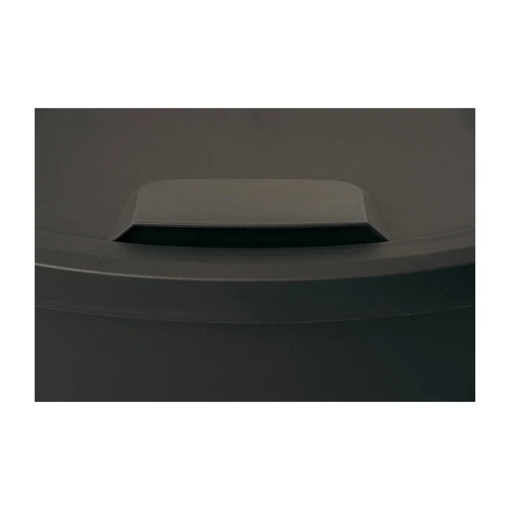 11 Gallon Rectangular Trash Can Plastic Wastebasket Flip Open Lid Durable Indoor Use Easy Clean Surface - Image 4