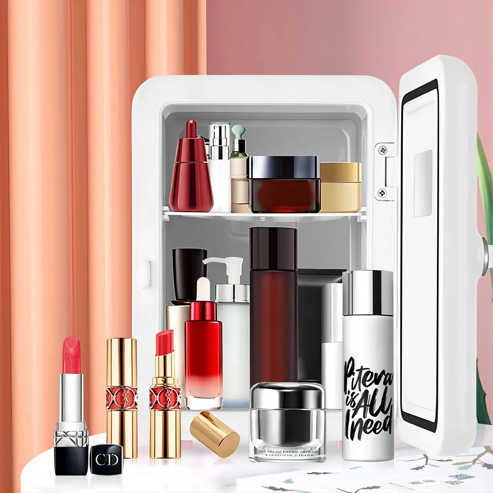 12V/110V/220V Mini Multifunction Refrigerator Cosmetics Mask Beverage Makeup Dormitory Freshness for Car Home - Image 2