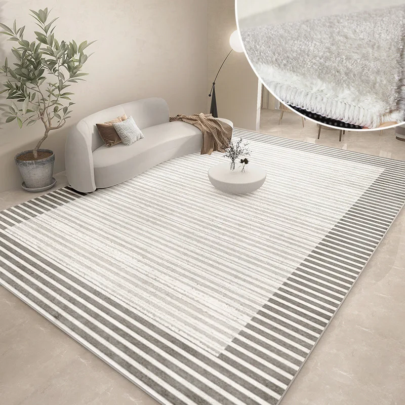 Modern Carpets for Living Room Abstract Large Area Plush Rugs Bedroom Decor Bedside Carpet Grey Thickened Floor Mat Lounge Rug - Image 13
