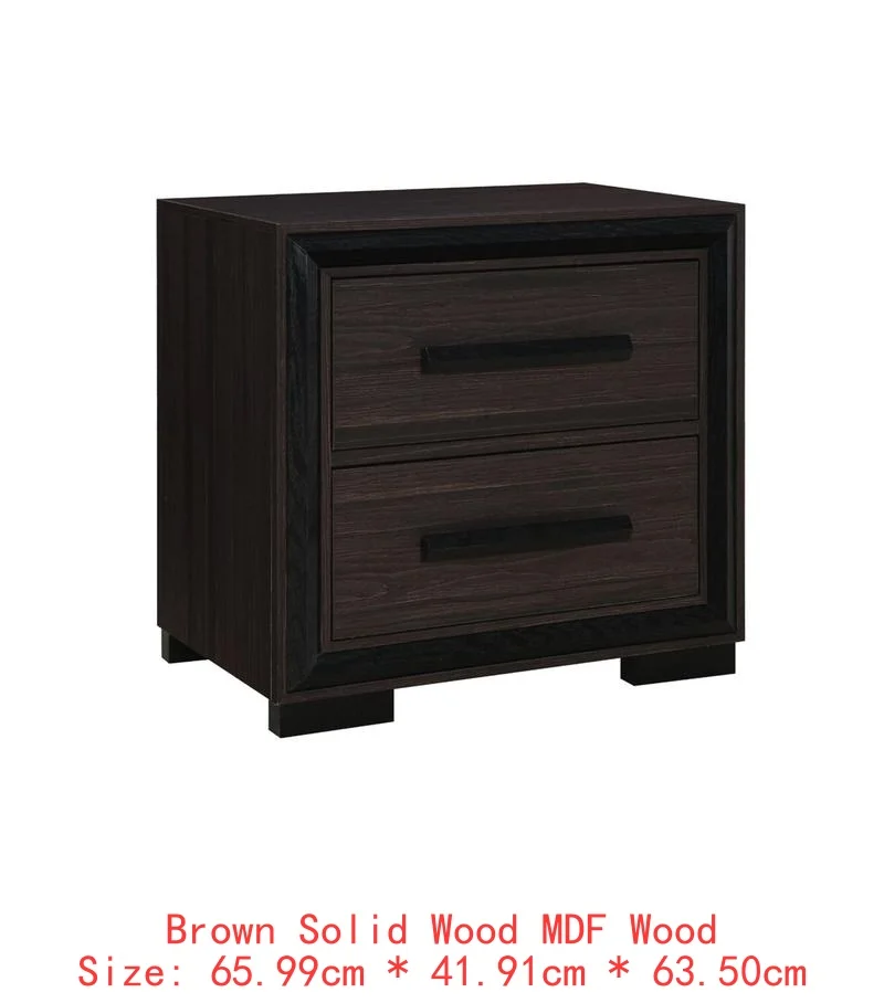 5PC King Bedroom Set – Grey & Black Design - Image 7