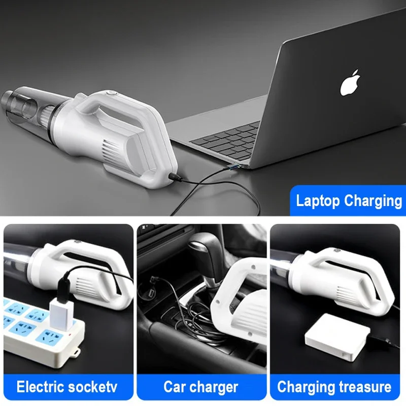 Wireless Vacuum Cleaner Handheld Cordless Dual Mini Appliance 12kPa Suction Chargable Built-in Battrery Car&Home Vacuum Cleaner - Image 2