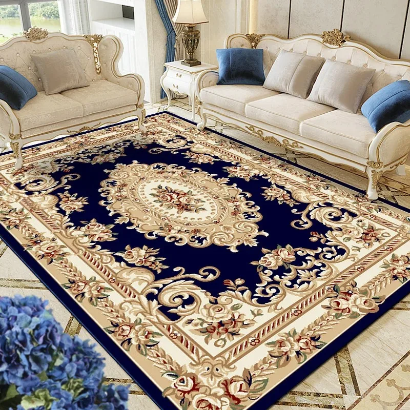 Retro Pattern Printed Carpet for Living Room Carpet Household Sofa Table Anti-slip Carpet Large Area Rugs Polyester Home Decor - Image 3