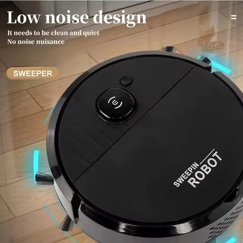 4000Pa Robot Vacuum Cleaner 3-in-1 Sweeping Mopping Robot Strong Suction Quiet Auto Cleaner for Home Dust Pet Hair Floors & Rugs - Image 3