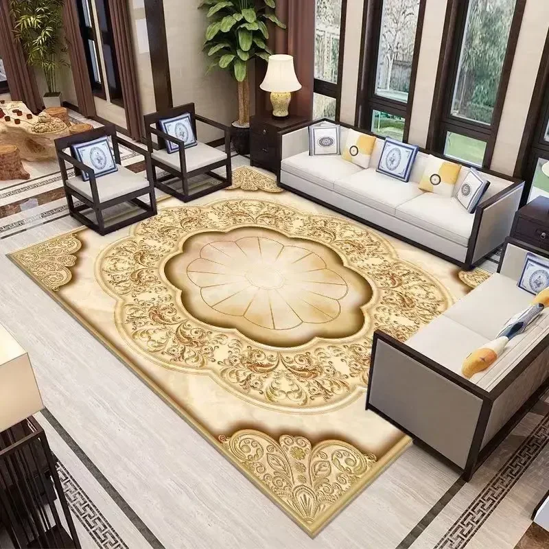 Luxury Rugs and Carpets for Living Room Decoration Elastic Mat Bedroom Carpet Home Decor Non Slip Floor Mats Machine Washable - Image 8
