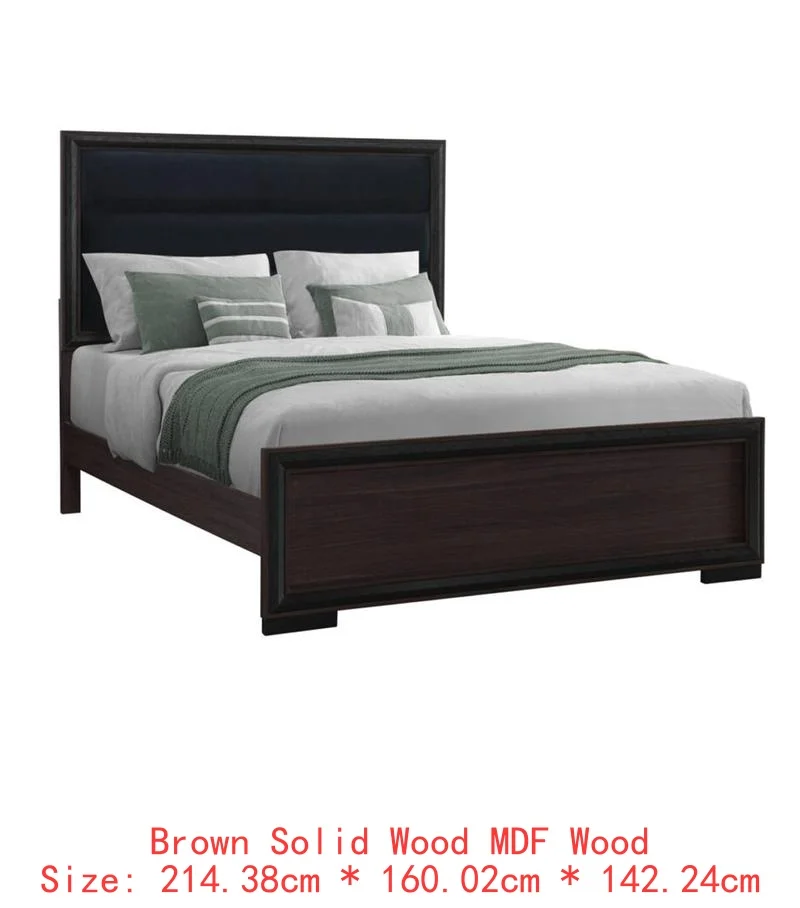 5PC King Bedroom Set – Grey & Black Design - Image 8
